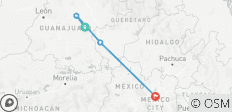  Central Mexico Adventure: History, Culture &amp; Culinary Delights (8 Days) - 4 destinations 