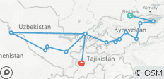 Central Asia Silk Road Adventure in Kyrgyzstan &amp; Uzbekistan (including the World Nomad Games) - 15 destinations 