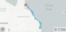  Queensland Tropical: De Brisbane a Cairns (Grupo reducido, 2027/2028) (from Brisbane to Cairns) - 14 destinos 