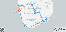 Lovers\' Train Trail Srilanka - 18 destinations 