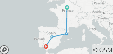  Explorar París y España en 12 días - 4 destinos 