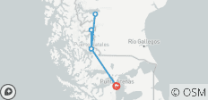  Patagonian Glacier Route from Punta Arenas (6 Days/ 5 nigths) - 9 destinations 