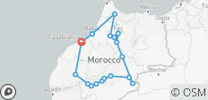  Circuit privé de 7 jours au Maroc - 18 destinations 