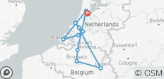  Voies navigables des Pays-Bas et de la Belgique - 12 destinations 