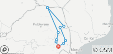  Expédition de 7 jours au Kruger : Expédition du nord au sud - 10 destinations 