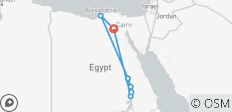  Luxe à travers les âges 10 jours (Pyramides, Sphinx, Gem, Fayoum Oasis, Assouan et Louxor, croisière sur le Nil, Abou Simbel, Alexandrie) - 9 destinations 