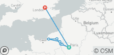  Sensationen an der Seine &amp; Normandie mit Paris &amp; London - 8 Destinationen 