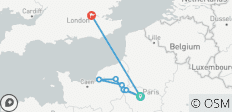  Sensationen an der Seine &amp; Normandie mit London 2027 - 11 Tage (von Paris bis London) - 9 Destinationen 