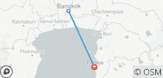  6 jours de découverte culturelle et côtière : De Pattaya à Bangkok - 3 destinations 