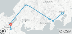  Tokio nach Kyoto - 10 Tage - 8 Destinationen 