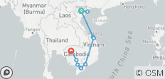  Klassiek van Hanoi naar Siem Reap - 15 dagen - 11 bestemmingen 