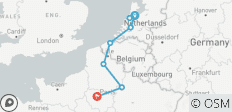  A Journey through the Netherlands, Belgium &amp; France: Canals, Champagne &amp; Culture featuring the Keukenhof Tulip Gardens (Amsterdam to Paris) (2026) - 8 destinations 