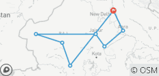  Voyage royal de 12 jours - Circuit de luxe du Maharaja Express et des palais du Rajasthan - 8 destinations 