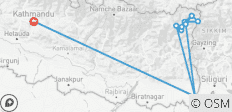  17 jours de randonnée sur le circuit du Kanchenjunga - 13 destinations 