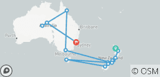  New Zealand and Australia Discovery Tour - 17 destinations 