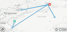  Circuit en groupe de 11 jours dans le Xinjiang avec visite de Kashgar et du lac Kanas - 7 destinations 