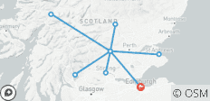  Schottland Standortreise - 8 Tage Landschaften &amp; Geschichte - 13 Destinationen 