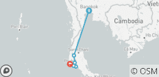  Bangkok - Khao Sok Float Bungalow &amp; Andaman Beach - 6 destinations 
