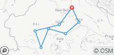  Circuit aventureux de 12 jours au Rajasthan avec faune et flore - Taj Mahal Sunset Sunrise - 8 destinations 