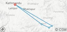  Day Trip Hiking Adventure from Kathmandu - 5 destinations 