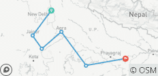  11 Days Private Luxury Golden Triangle Tour With Khajuraho &amp; Varanasi and Wildlife Safari Tour - 6 destinations 