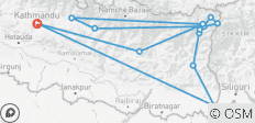  Short Kanchenjunga Circuit Trek 17 Days - 14 destinations 