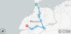  Explorez le Maroc en 10 jours de Tanger à Casablanca en passant par Chefchaouen, Fès et le désert du Sahara. - 16 destinations 