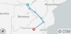 De Vic Falls à Kruger (from Victoria Falls to Johannesburg) - 6 destinations 
