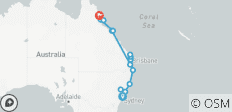  14 jours de Sydney à Cairns avec Fraser Island Whitsundays Comfort Tour - 16 destinations 