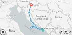  ADRIATIC WONDERS &amp; NATIONAL PARKS - DUBROVNIK - ZAGREB - 12 destinations 