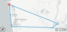  Circuit privé culturel et panoramique de 5 jours au Kerala : Kochi, Periyar, Alleppey - 6 destinations 