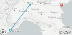  Explora Niza, Milán y Venecia en una semana - 3 destinos 
