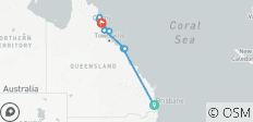  Circuit de 9 jours à Brisbane - Daintree | Whitsundays | Grande Barrière de Corail - 11 destinations 