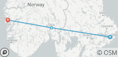  Stockholm, Oslo et Bergen en une semaine - 3 destinations 