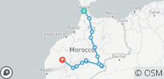  Circuit de 5 jours au Maroc : De Tanger à Marrakech en passant par Chefchaouen, Fès et le désert du Sahara - 15 destinations 