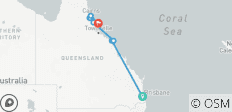  Circuit confort de 7 jours de Brisbane à Cairns avec la Grande Barrière de Corail des Whitsundays - 8 destinations 