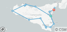  Hoogtepunten van Sicilië vanuit Catania - 10 dagen - 20 bestemmingen 
