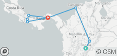  De Bogota à Bocas - un combo Colombie - Panama (14 jours) - 8 destinations 