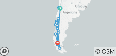  Chile - von Nord nach Süd (21 Tage) - 21 Destinationen 