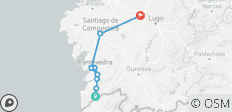  Spirituelle Variante des portugiesischen Jakobswegs von Tui nach Santiago (9 Tage) - 8 Destinationen 