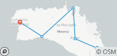  Menorca auf dem Fahrrad entdecken (8 Tage) - 5 Destinationen 