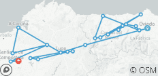  Camino Primitivo - De oorspronkelijke Camino de Santiago van Oviedo naar Santiago (16 dagen) - 24 bestemmingen 
