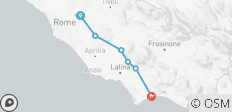  Via Francigena Süd - Von Rom bis zum Meer in Terracina (7 Tage) - 6 Destinationen 