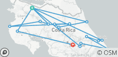  Höhepunkte Costa Ricas 11 Tage (11 Tage) - 19 Destinationen 