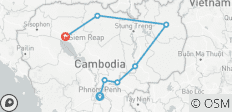  Cambodia for Active Travelers - From the Capital to Angkor Wat 10 Days - 7 destinations 