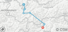 Traversée des Alpes E5 Oberstdorf-Meran avec charme (8 jours)