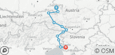  Alpe-Adria-Radweg - Von Salzburg nach Triest (12 Tage) - 11 Destinationen 