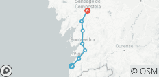  Portugiesischer Jakobsweg Küstenroute - von Baiona nach Santiago (8 Tage) - 7 Destinationen 