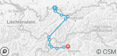  Van Füssen naar Meran - Alpenreis Allgäu-Zuid-Tirol (8 dagen) - 14 bestemmingen 