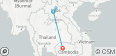  Laos &amp; Cambodge - Un voyage spirituel de Luang Prabang à Angkor Vat (12 jours) - 4 destinations 